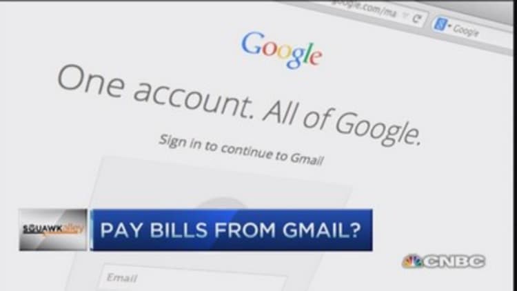 Pay your bills with Gmail