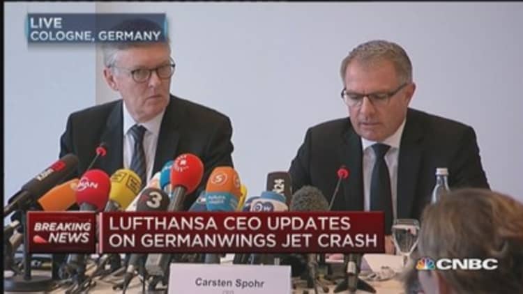Lufthansa CEO to update on Germanwings crash