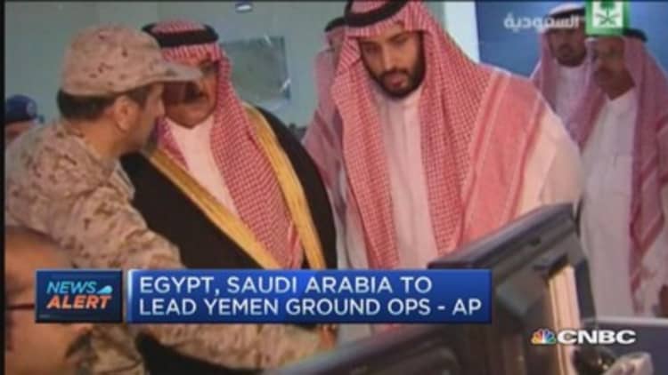 Egypt, Saudi Arabia to lead Yemen ground operation: AP
