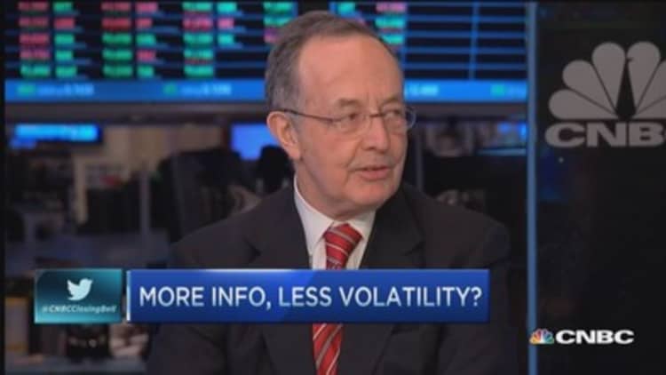More info, less volatility is the way to go: Pro
