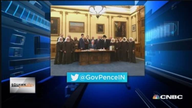 Indiana's religious freedom law under fire