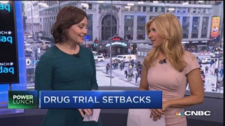 Drug trial setbacks