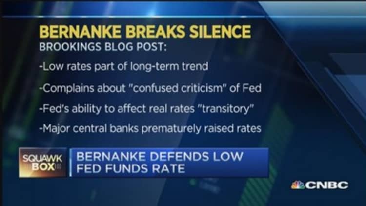 Bernanke: Low rates part of long-term trend