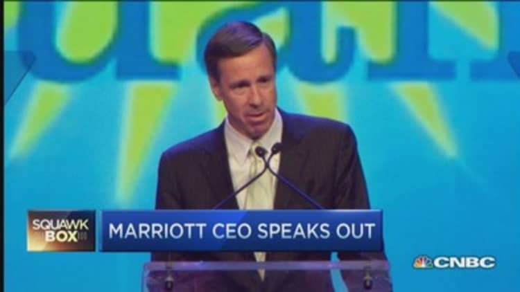Marriott CEO speaks out against RFRA