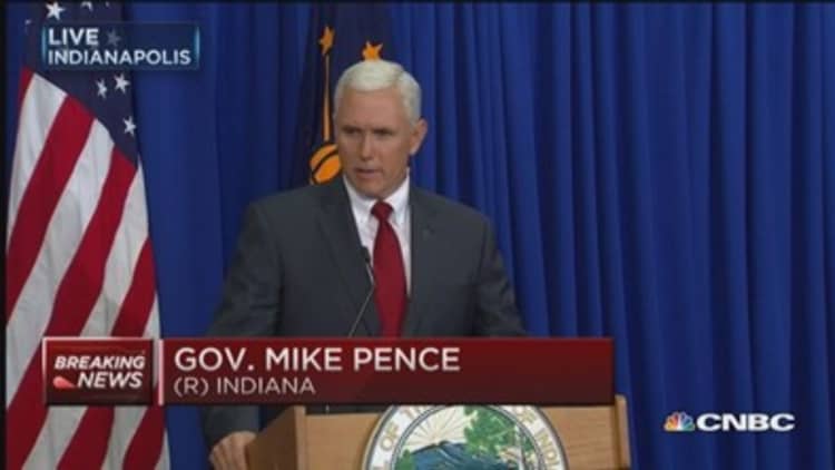Gov. Pence: Religious liberty our first freedom