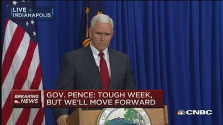 Gov. Pence: I stand by RFRA