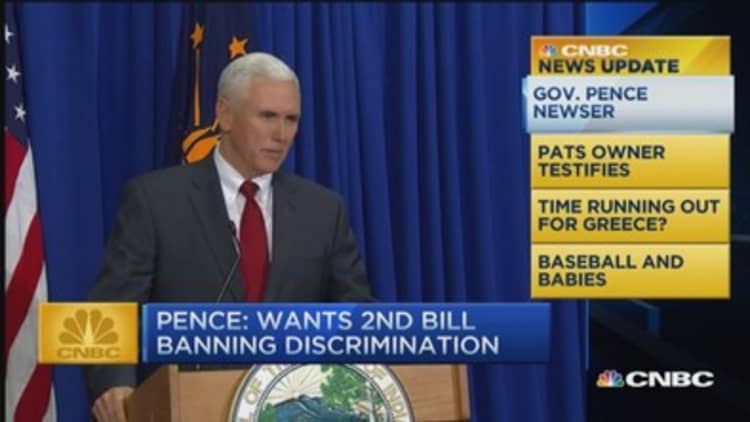 CNBC update: Gov. Pence speaks out