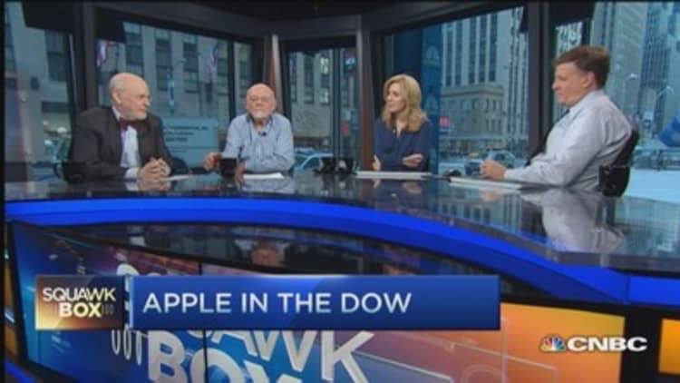 Two spits land Apple in Dow: David Blitzer