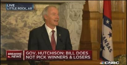 Gov. Hutchinson: Sending bill back for changes