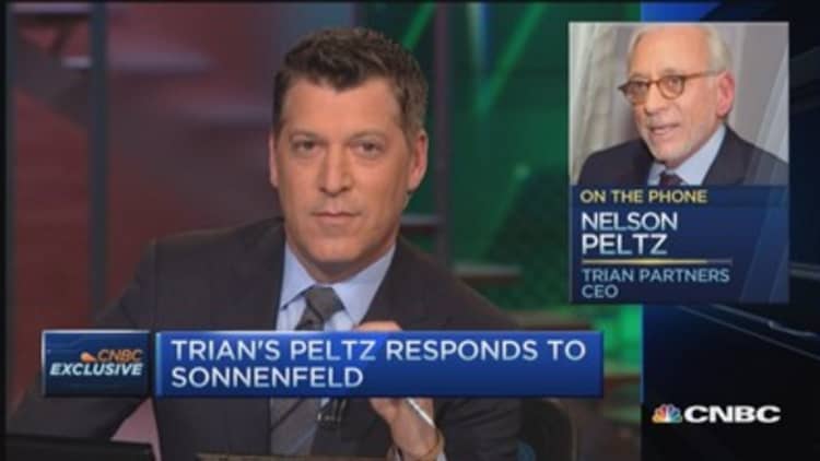 Peltz: I'm giving you real hard facts