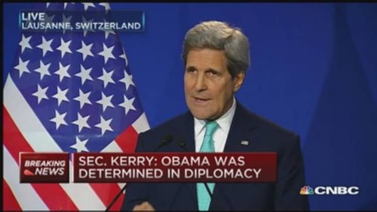 Sec. Kerry on Iran Nuclear pact 