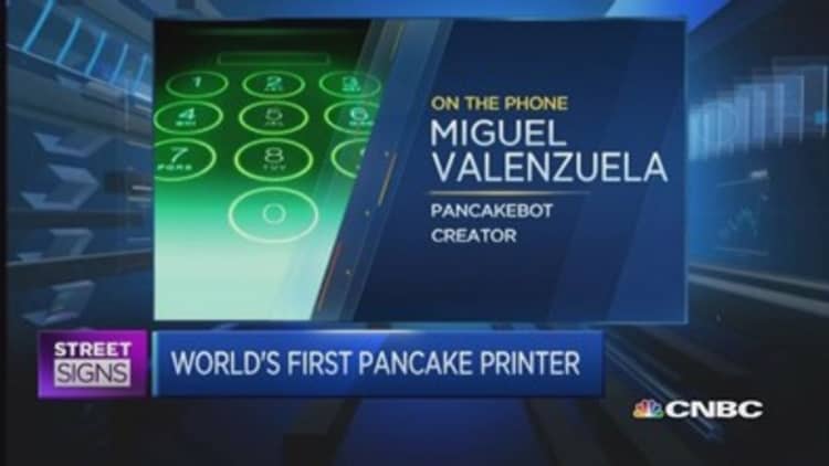 Hear about the world's first pancake printer