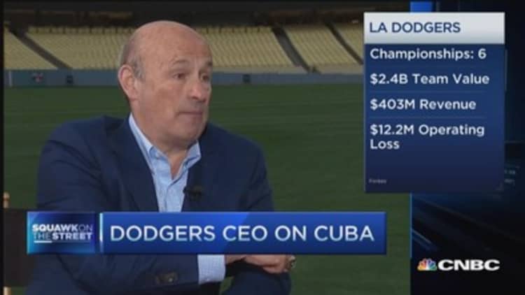 Dodgers' CEO speaks on opening day 