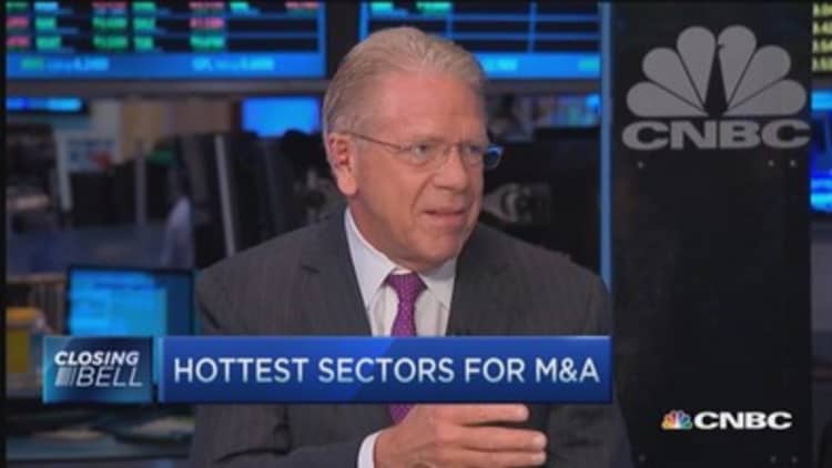 Hottest sectors for M&A