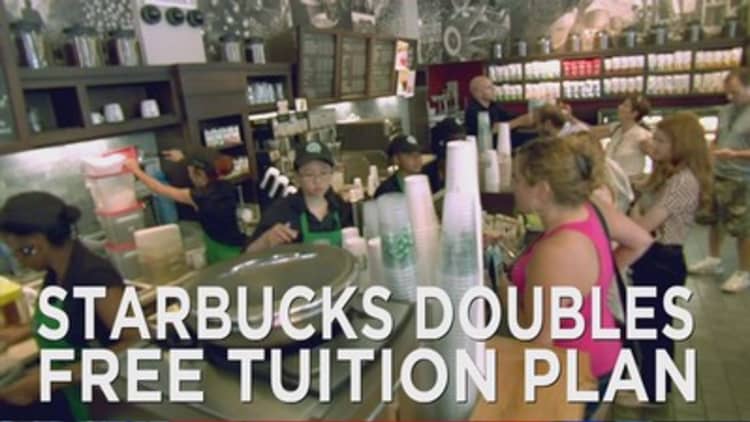 Starbucks employees get full tuition