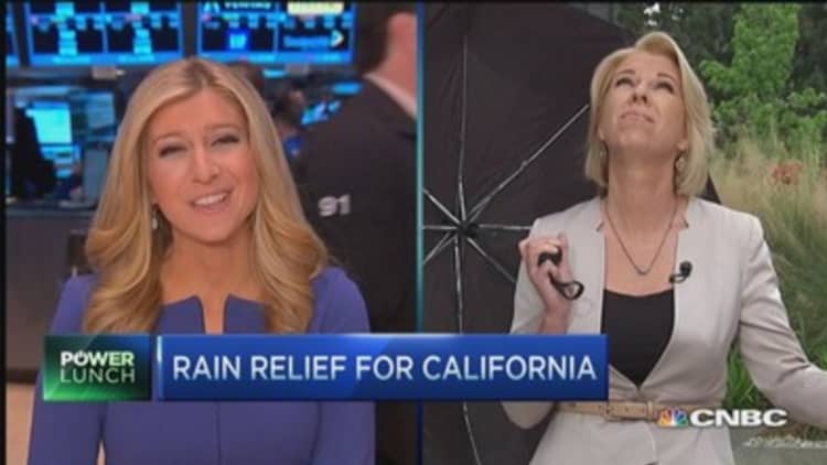 Rain to California's rescue 