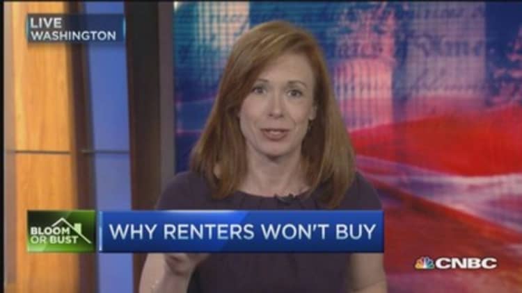 Why renters won't buy