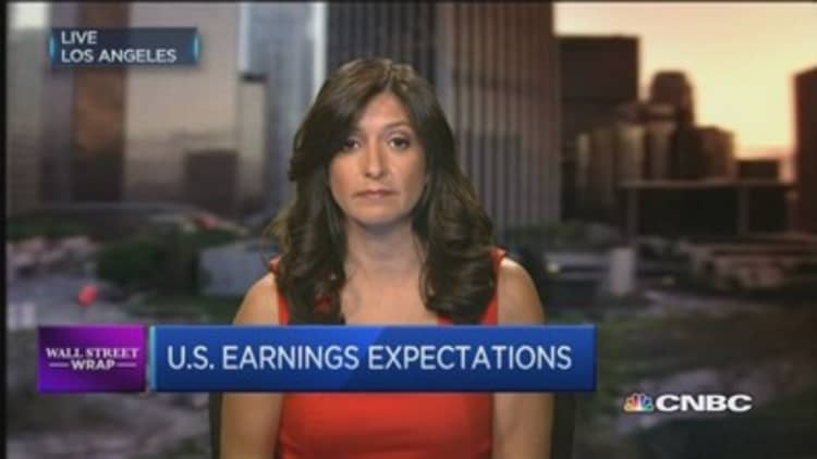What could put a chill on US earnings season?