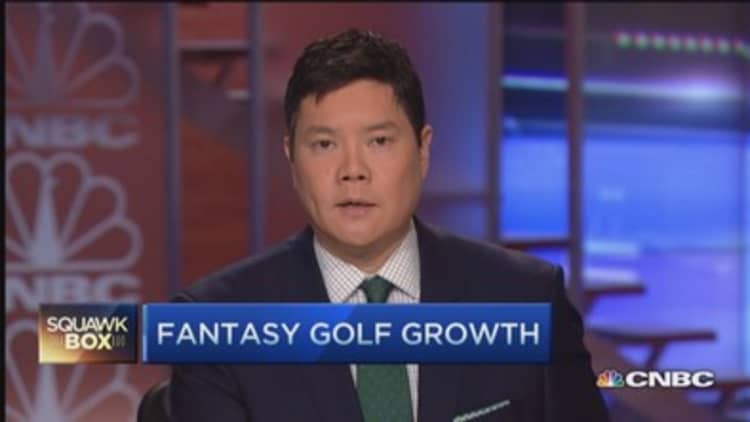Fantasy golf grows ten-fold in last year: DraftKings