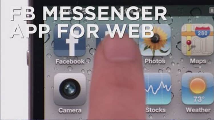 Facebook releases Messenger app for web
