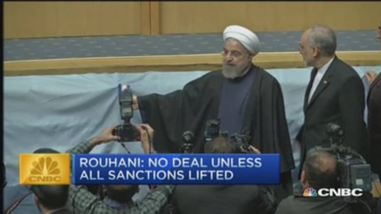 CNBC update: Iran will not sign deal unless...