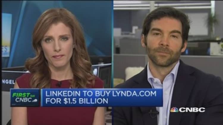 LinkedIn CEO: Lynda.com is a 'great fit'