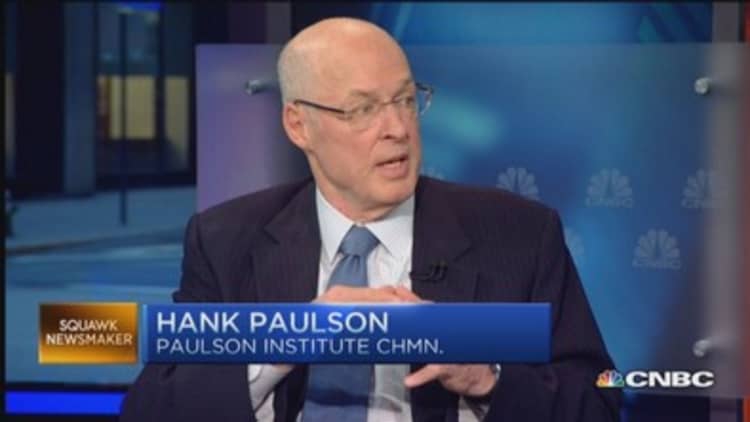Paulson: Focused on source of China growth