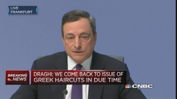 Draghi: No evidence of bubble yet