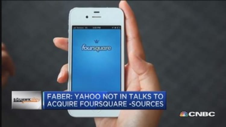 Yahoo + Foursquare?