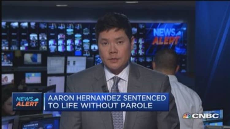 Aaron Hernandez sentenced to life