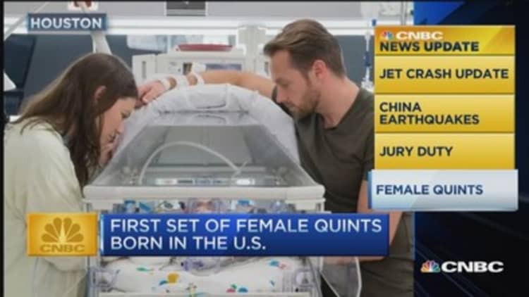 CNBC update: Female quintuplets