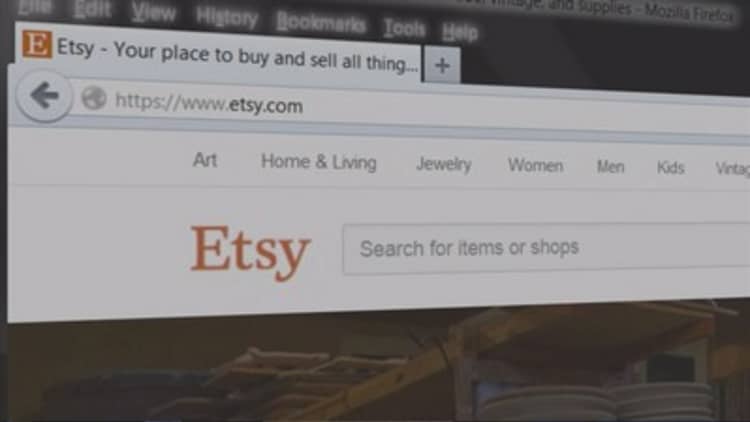 Etsy's IPO: priced at $16 a share