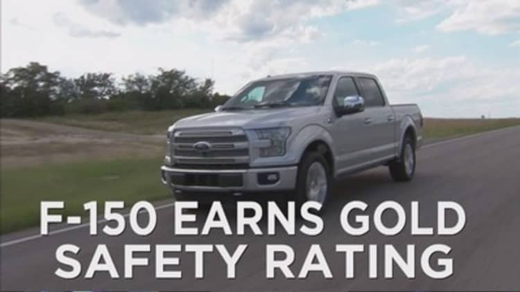 Ford's F-150 gets top safety rating