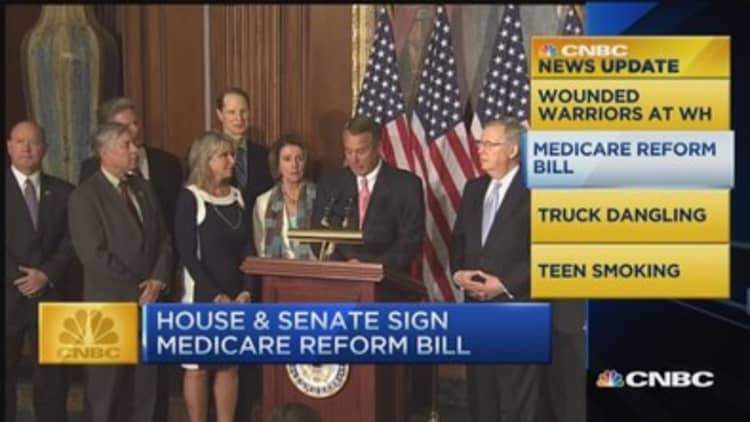 CNBC update: Medicare reform bill signed 