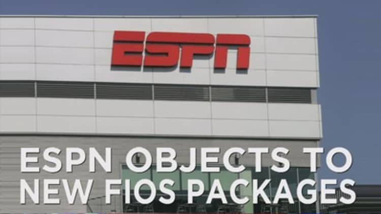 ESPN objects new Verizon FiOS packages