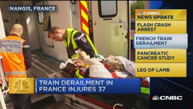 CNBC update: Train derailment injures 37