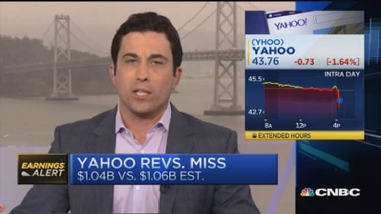 Yahoo's Q1 disappoints 