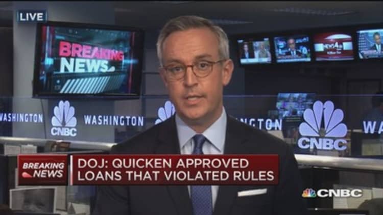 DOJ sues Quicken Loans over mortgage violations  