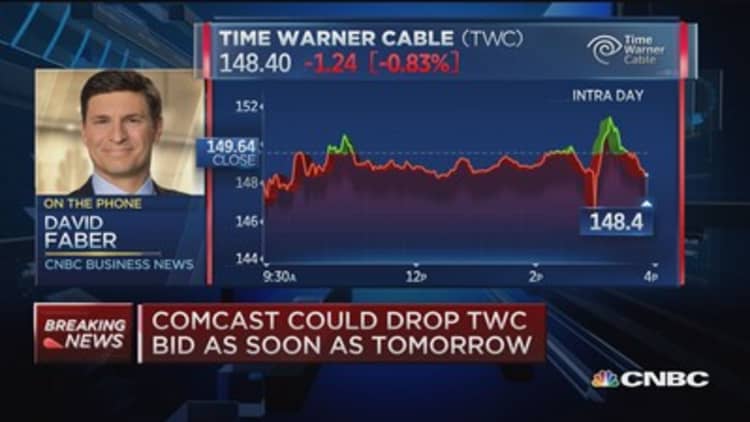 Comcast expected to drop bid for Time Warner