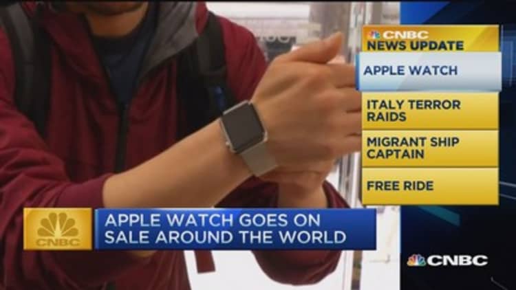 CNBC update: Apple Watch on sale around the world