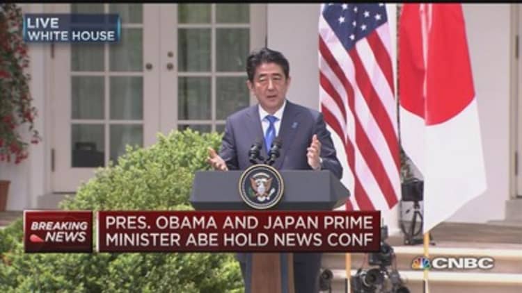 Japan's Abe: TPP significant to regional stability 