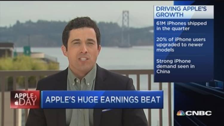 Apple's huge earnings beat