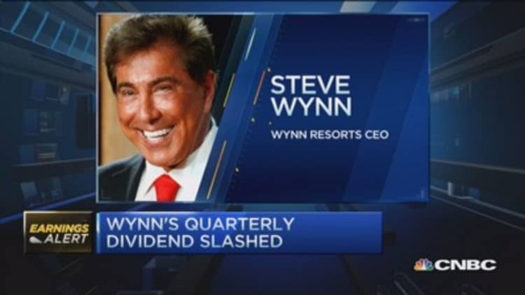 Wynn slashes quarterly dividend