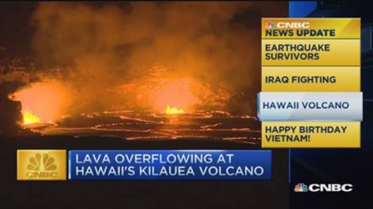 CNBC update: Hawaii volcano overflows