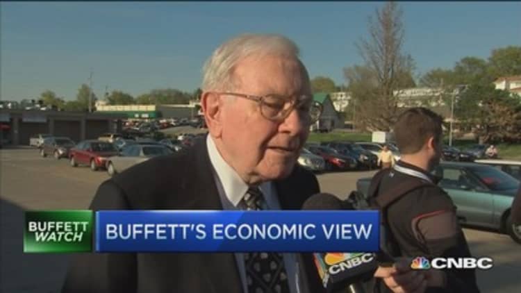 Buffett on the economy: US still 'doing well'