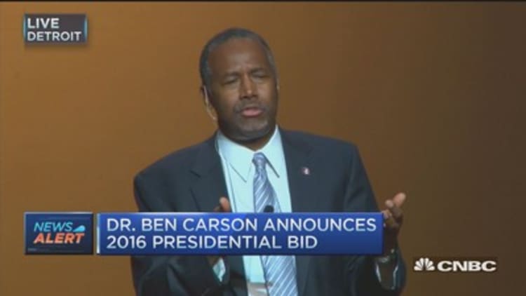 Dr. Ben Carson announces presidential bid