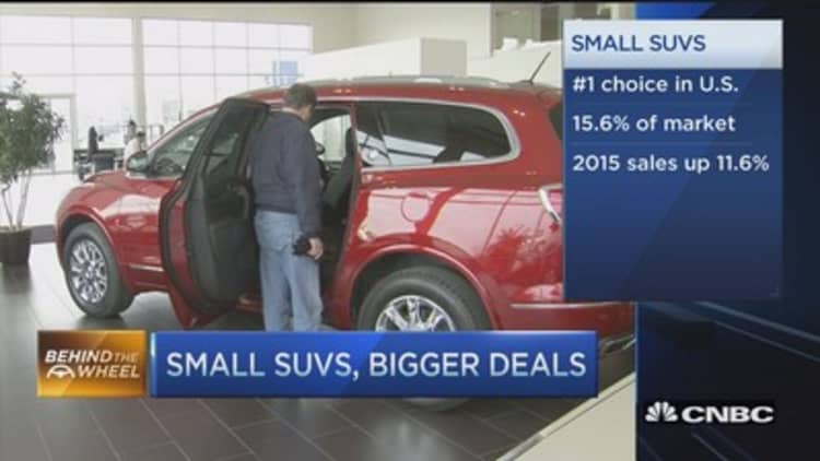 Small SUVs, big sales 