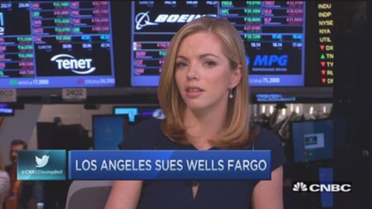 Los Angeles sues Wells Fargo 