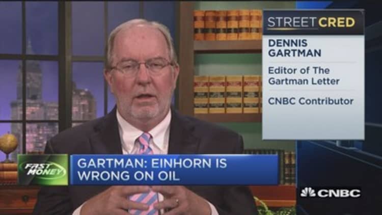 Gartman: Einhorn wrong on oil