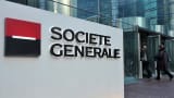 Societe Generale SA headquarters stand in Paris, France